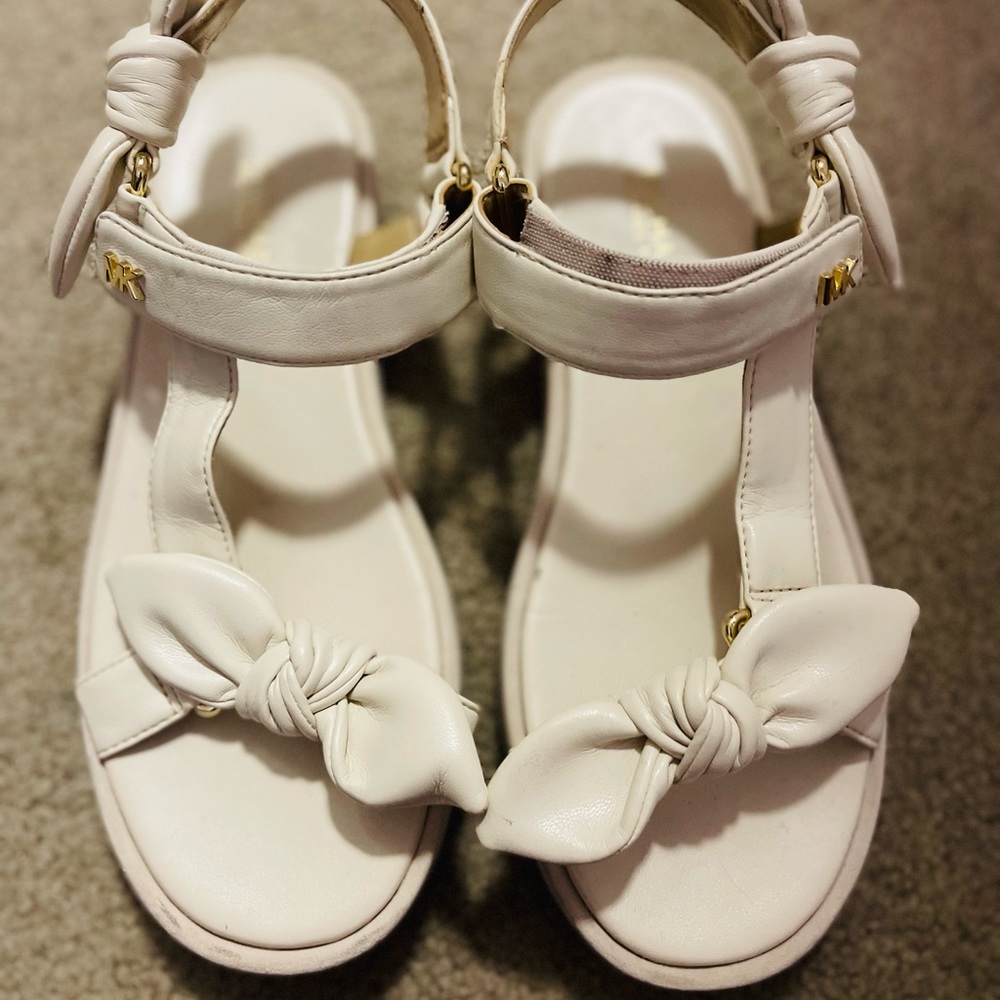 Michael Kors Phoebe Cream Sandals